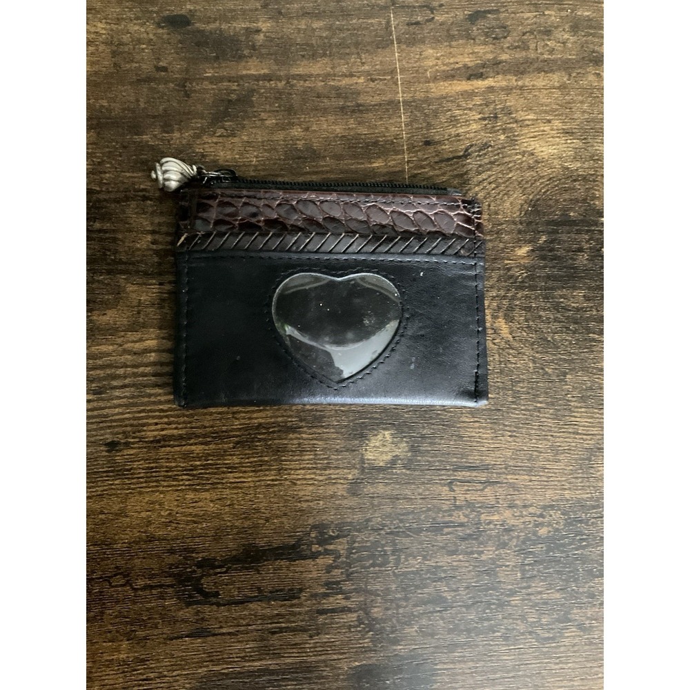 Brighton Small Black Pebble Leather Wallet Change Purse